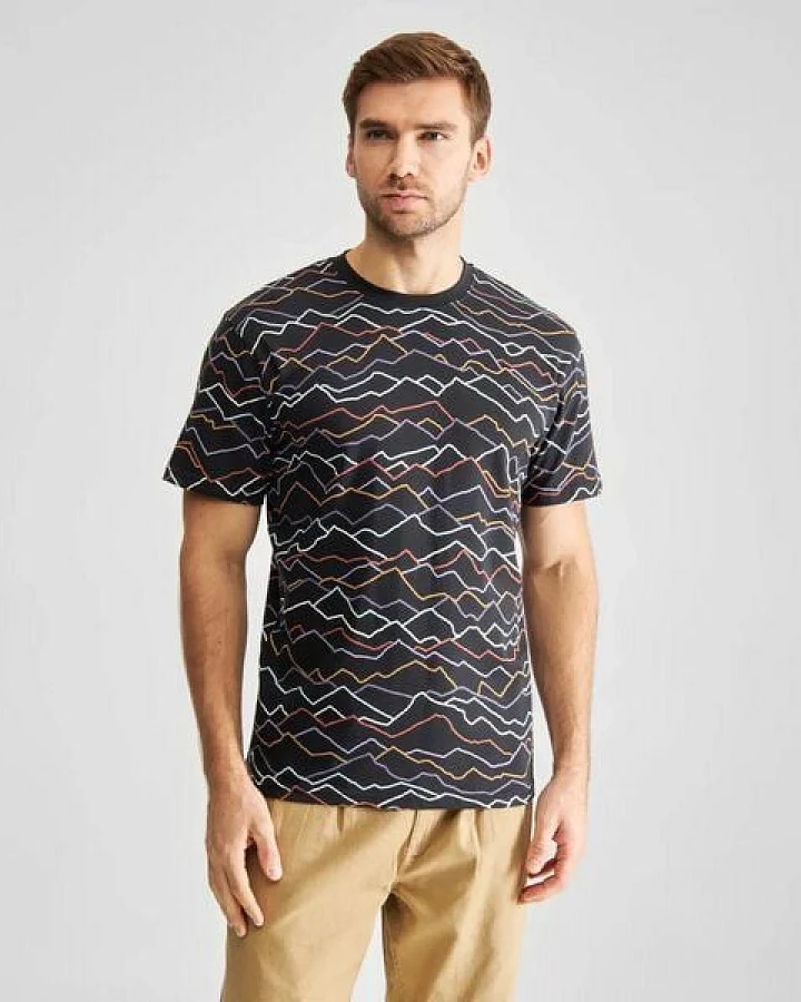 DEDICATED Herren T-Shirt Stockholm Line Mountains