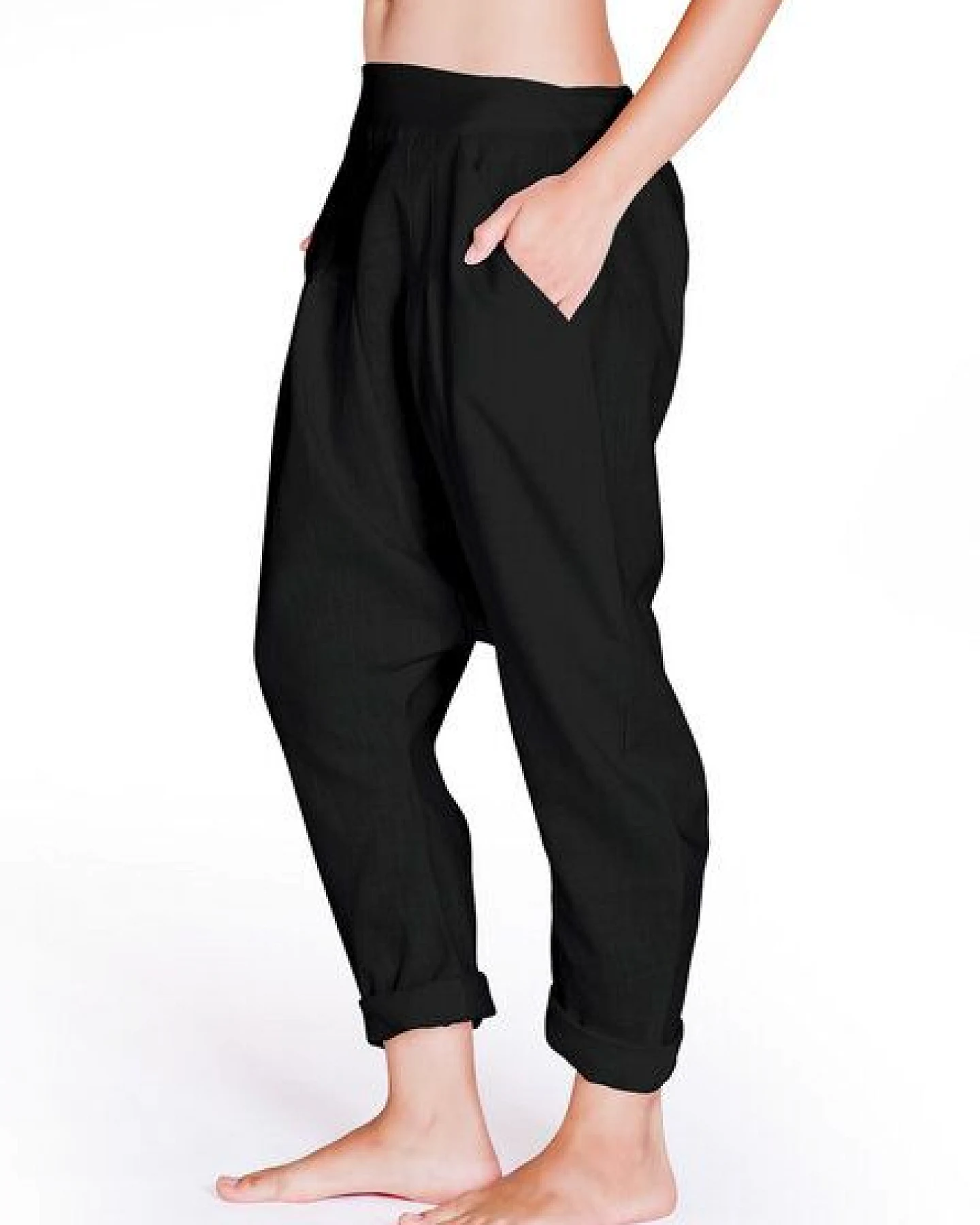 Sarouel-Leinenhose HAREM COMFORT von SCHAZAD – Ansicht 3