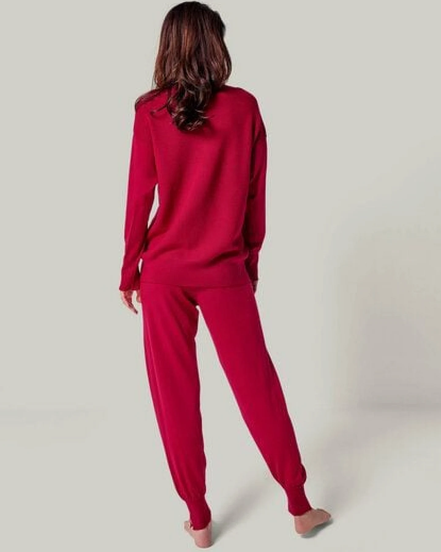 YOU LOOK PERFECT 100% Merino Strickpullover mit Rundhals "Bella" – Ansicht 4
