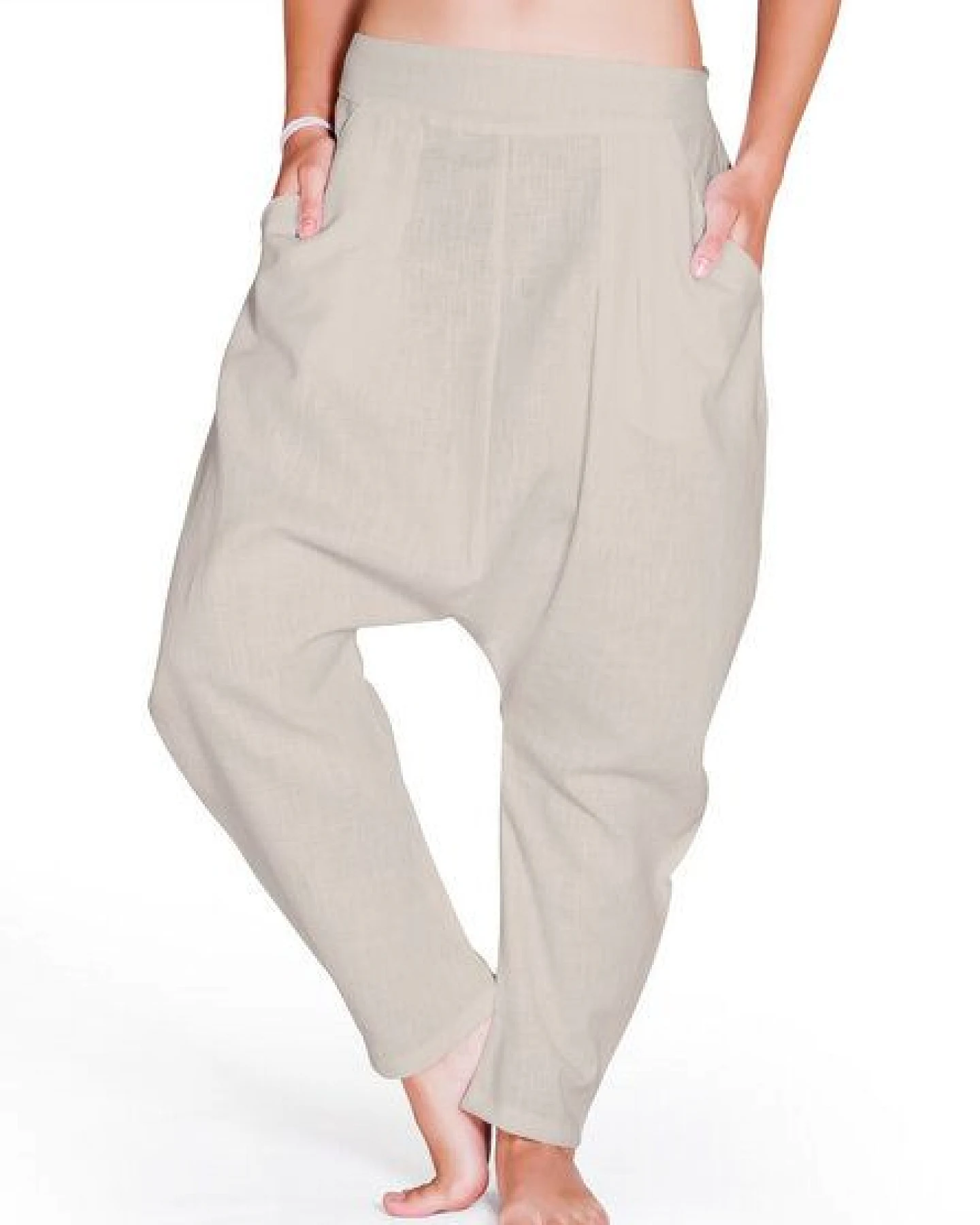 Sarouel-Leinenhose HAREM COMFORT von SCHAZAD – Ansicht 2