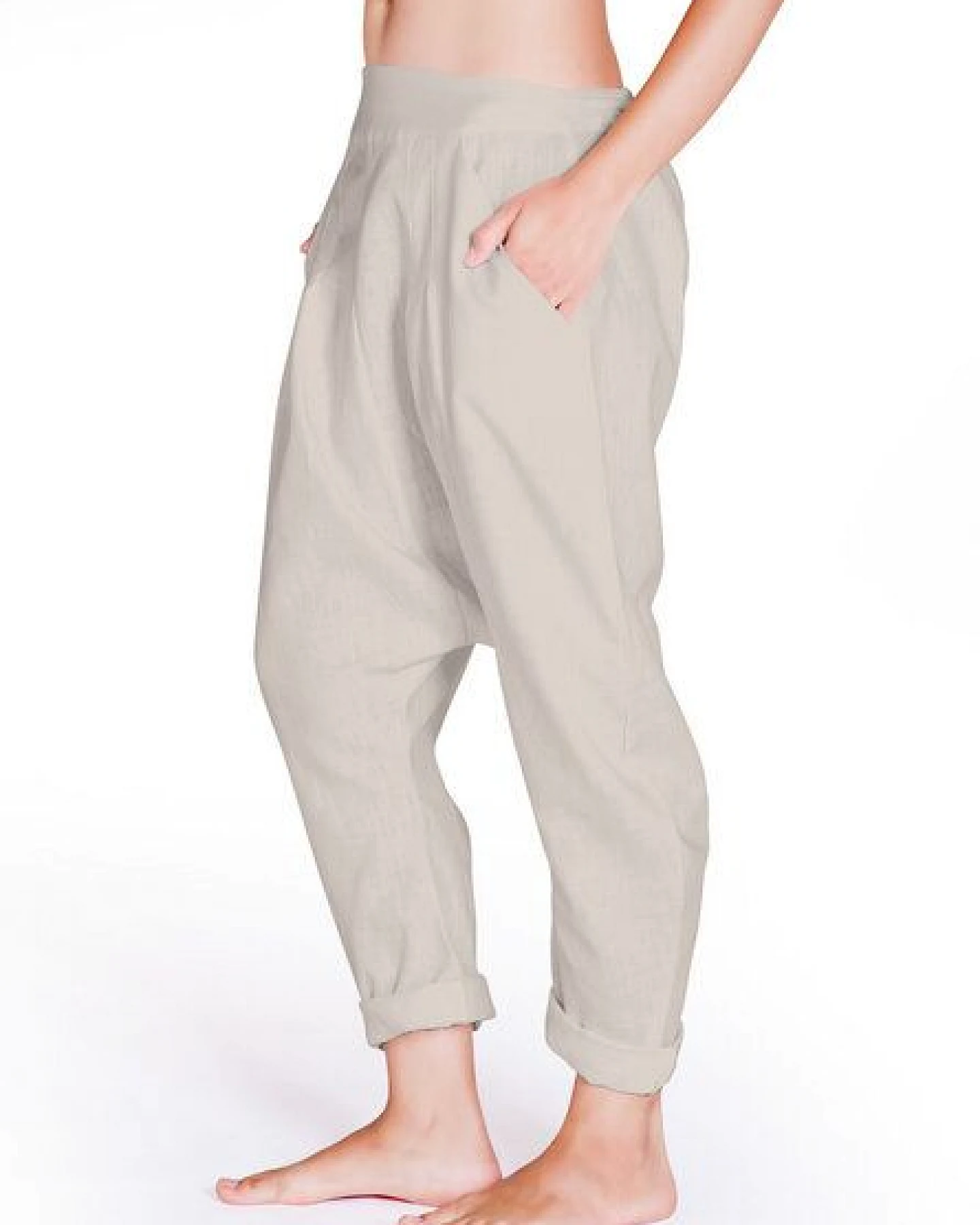 Sarouel-Leinenhose HAREM COMFORT von SCHAZAD – Ansicht 3