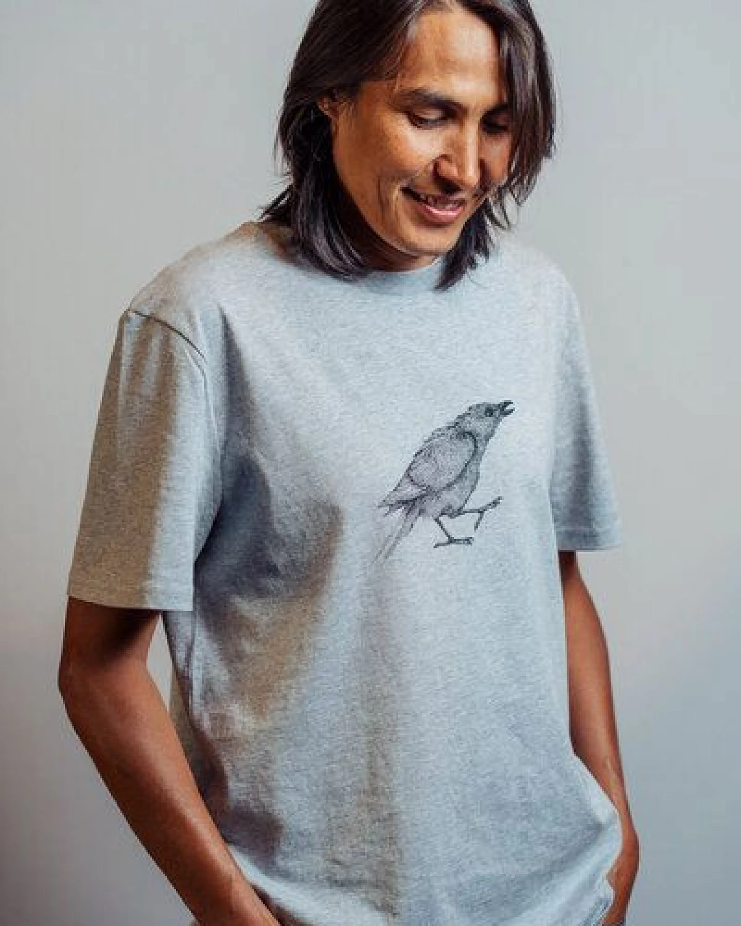 NanMa Bio-Baumwoll-Shirt Rabe – Ansicht 4