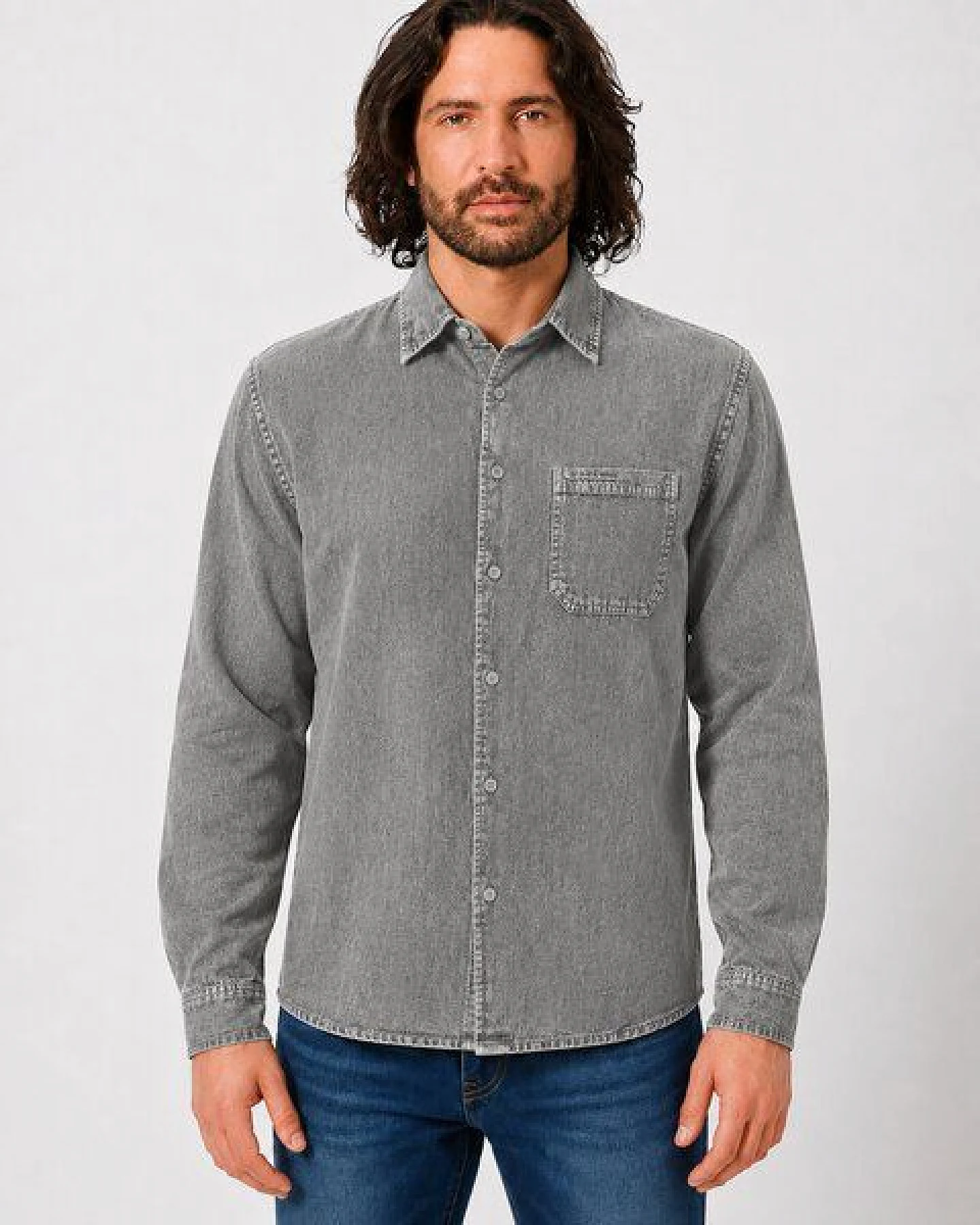 HempAge Herren Hemd Billy Hanf – Ansicht 2