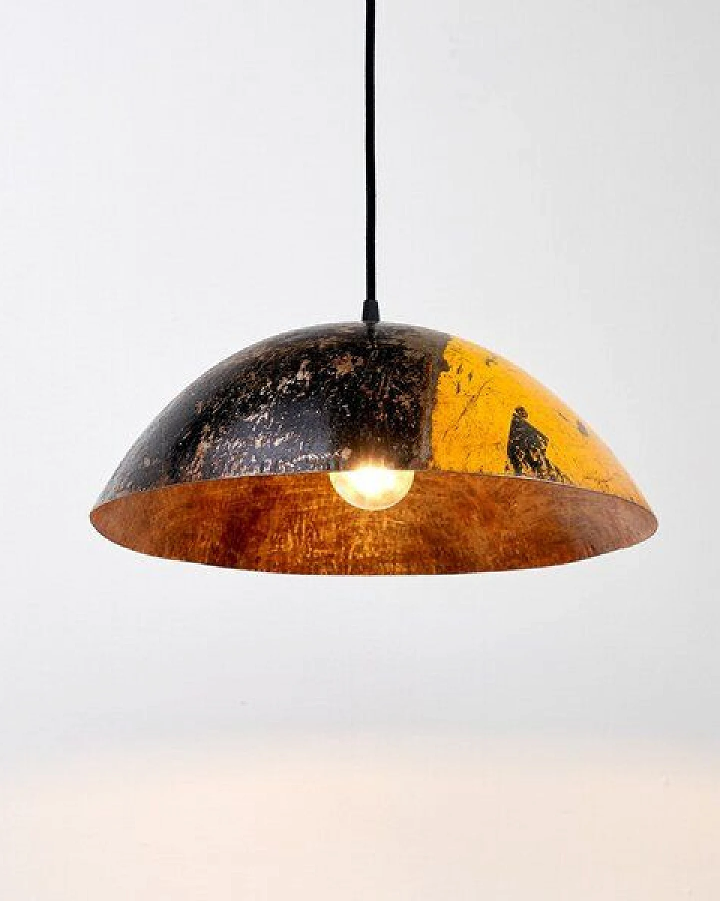 Moogoo Creative Africa Kleine Deckenleuchte aus recycelten Ölfässern 34cm Durchmesser Industrial Design Upcycling – Ansicht 2