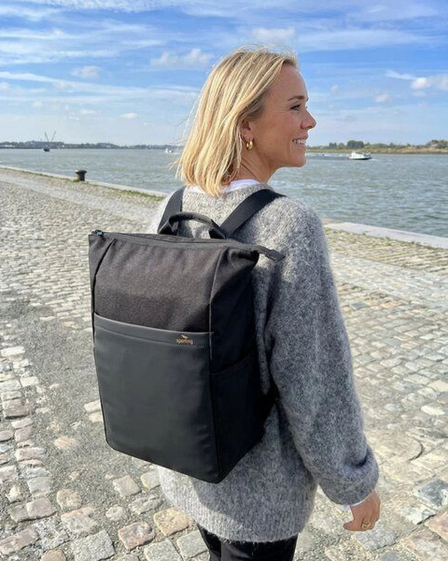 Sperling 2-in-1 Rucksack "Triple-Big" aus recyceltem PET & Kork – Ansicht 3