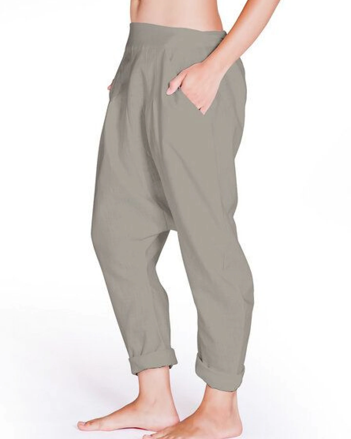 Sarouel-Leinenhose HAREM COMFORT von SCHAZAD – Ansicht 3