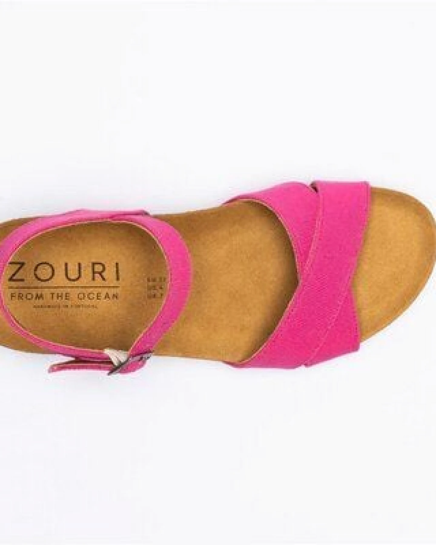 ZOURI Vegane Plateau-Sandale aus Bio-Baumwolle & Korkfußbett Modell: Nature – Ansicht 3