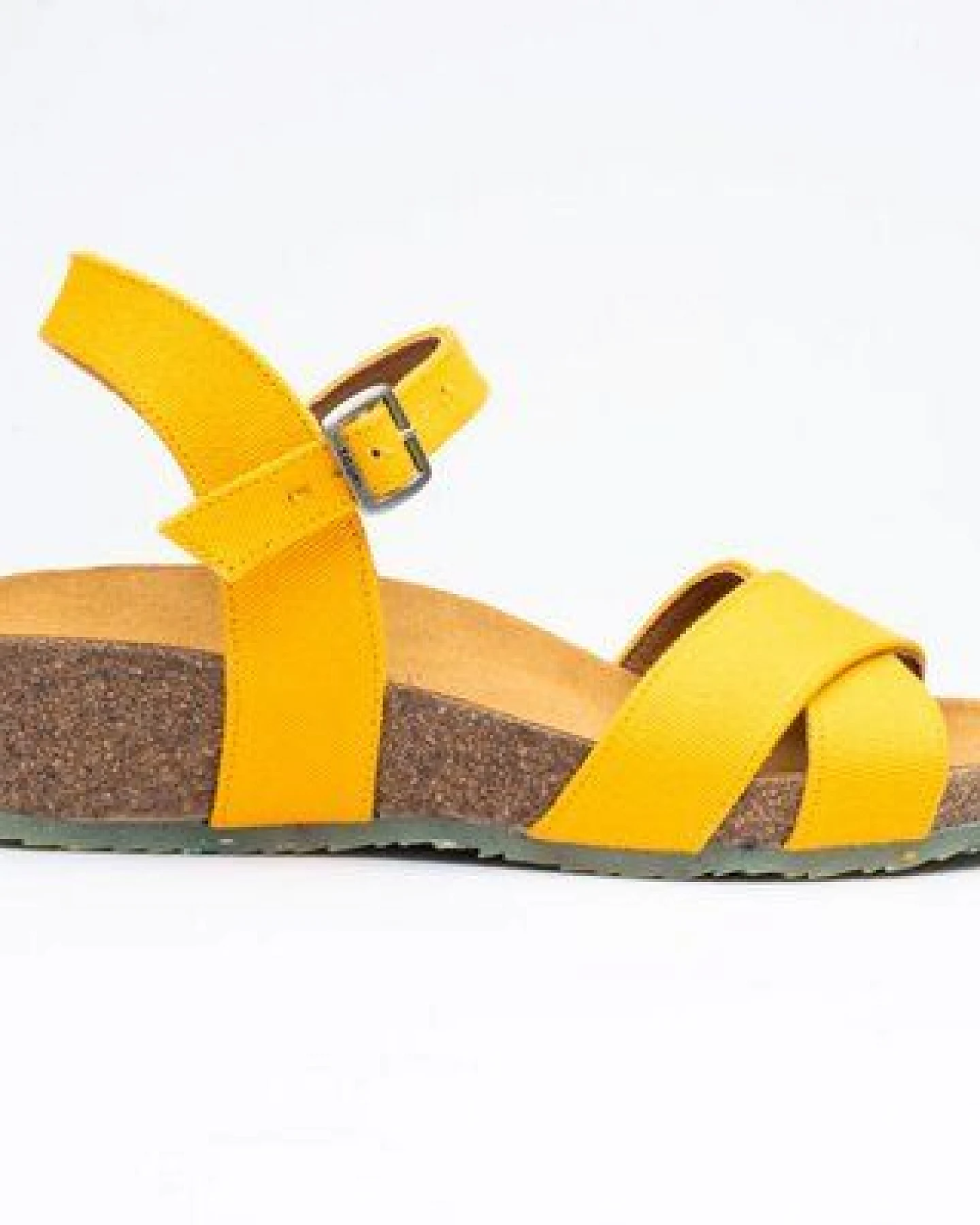 ZOURI Vegane Plateau-Sandale aus Bio-Baumwolle & Korkfußbett Modell: Nature – Ansicht 2