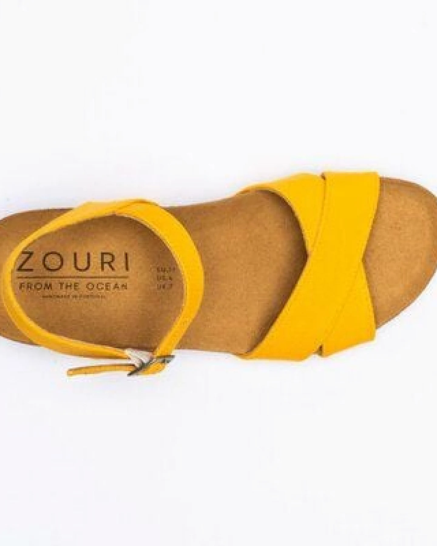 ZOURI Vegane Plateau-Sandale aus Bio-Baumwolle & Korkfußbett Modell: Nature – Ansicht 3