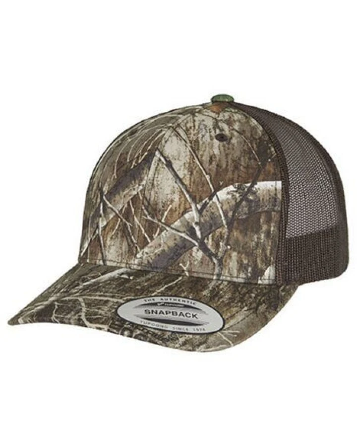 Flexfit Trucker Cap aus recyceltem Polyester 6606RC Camouflage