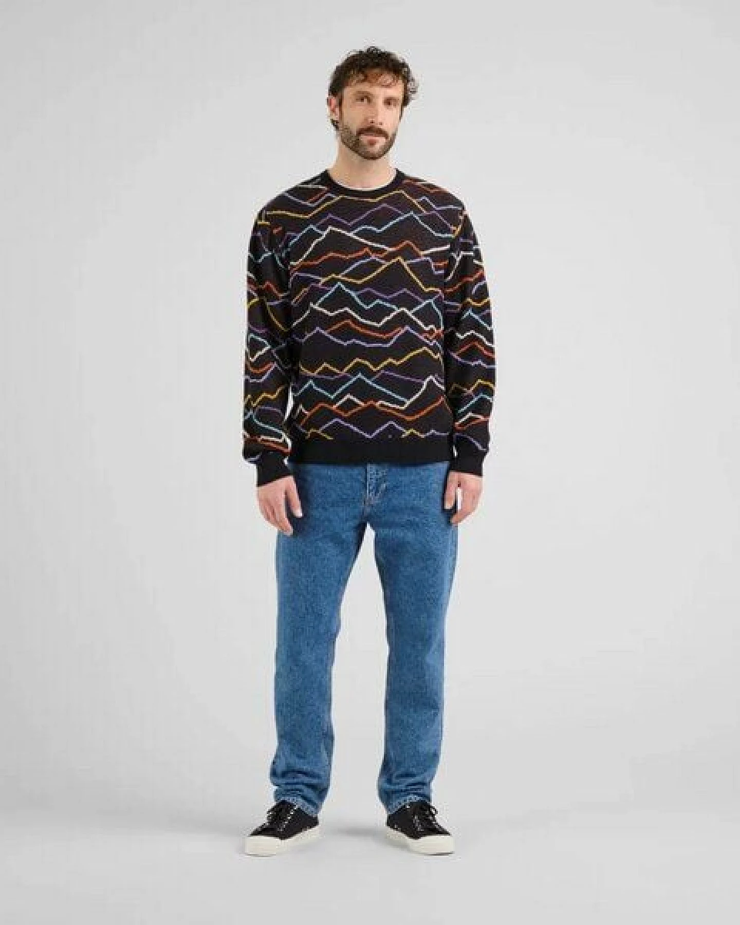 DEDICATED Herren Strickpullover Sweater MORA Line Mountain – Ansicht 4