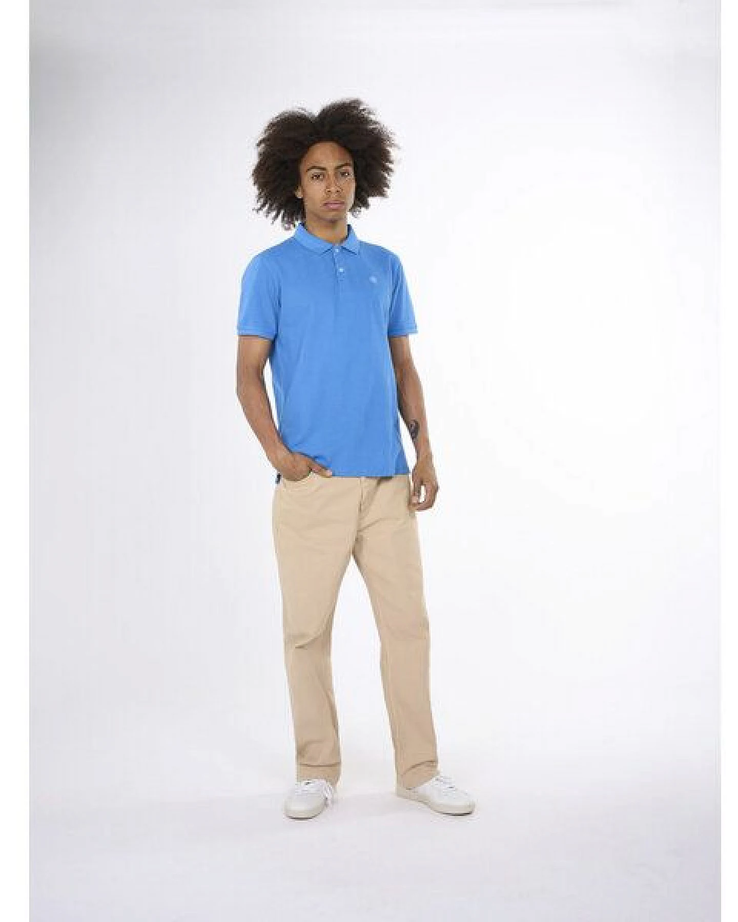 KnowledgeCotton Apparel Poloshirt - ROWAN - aus Bio-Baumwolle – Ansicht 3