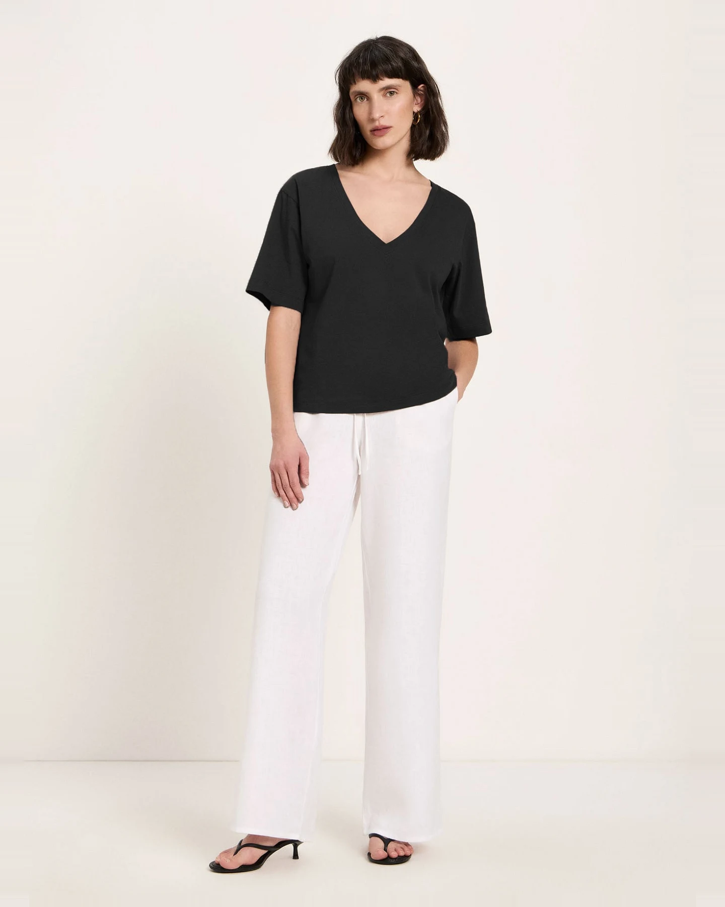 Shirt mit V-Ausschnitt (GOTS) – Ansicht 2