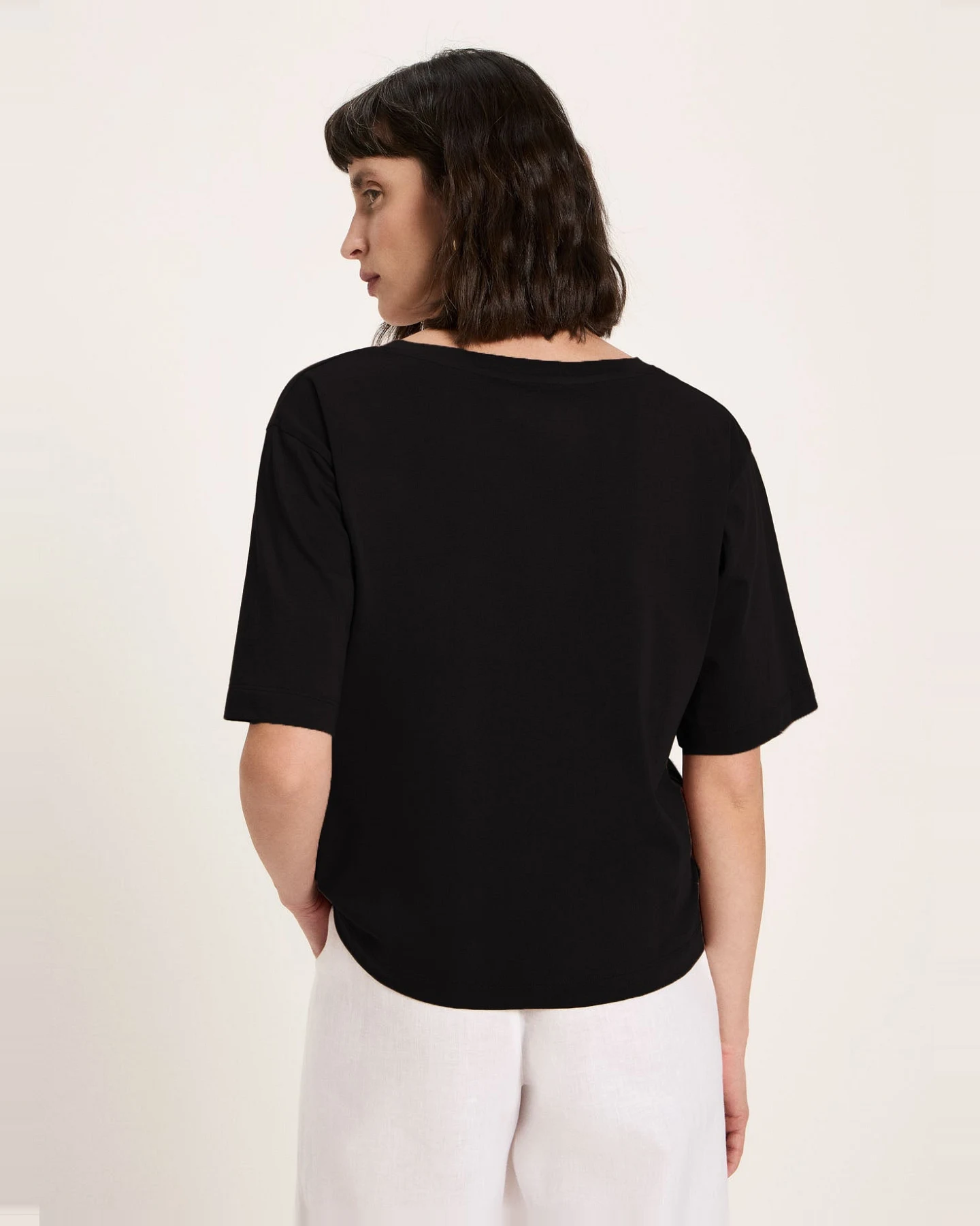 Shirt mit V-Ausschnitt (GOTS) – Ansicht 3
