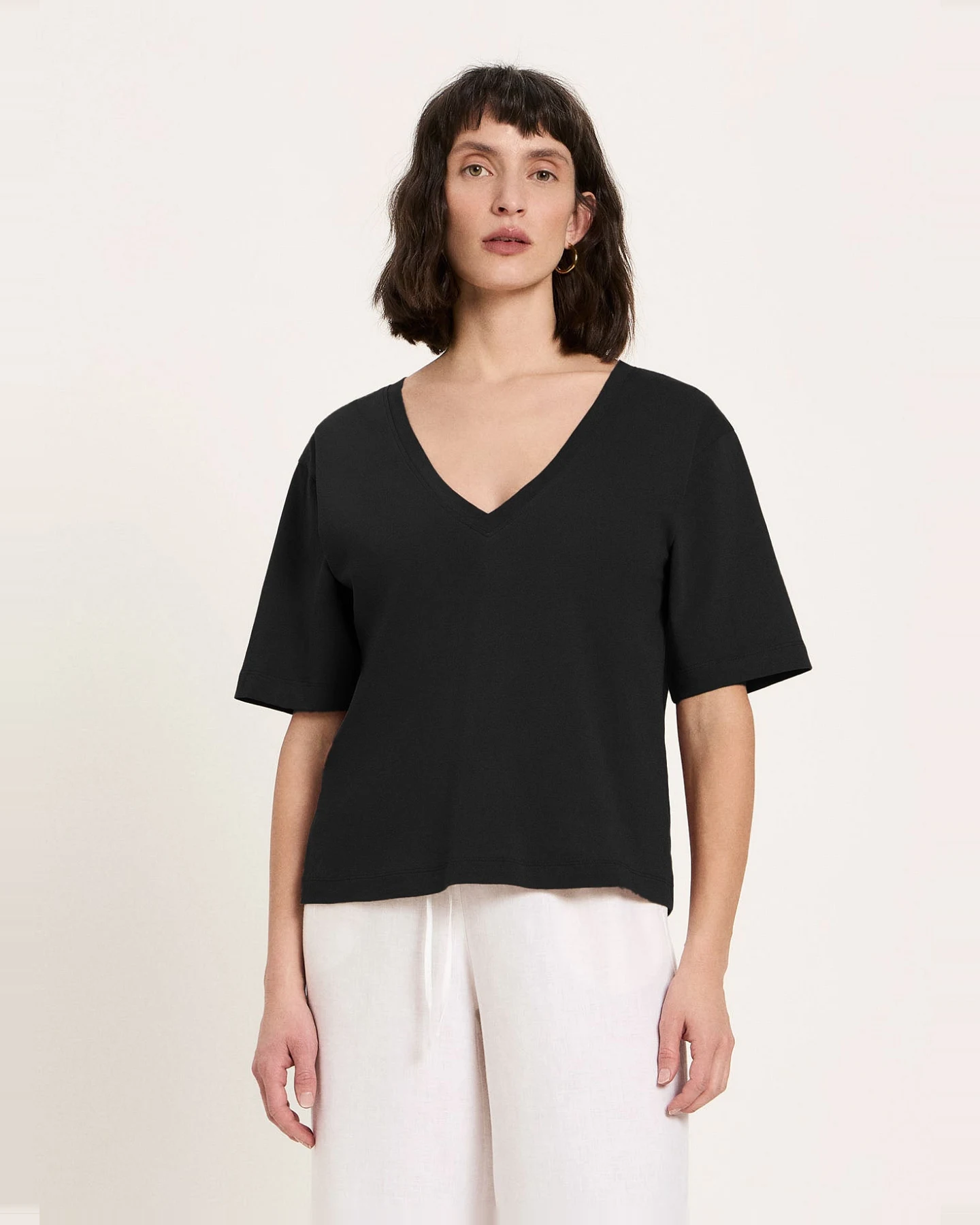 Shirt mit V-Ausschnitt (GOTS) – Ansicht 4