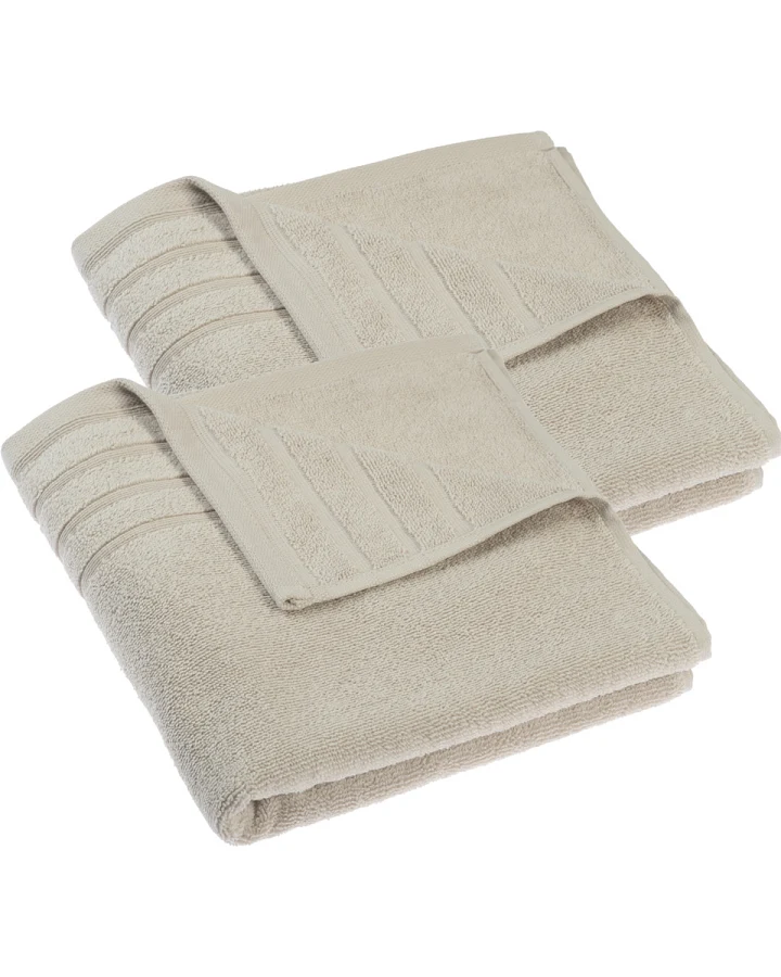 Home Handtücher, 2er-Pack Beige