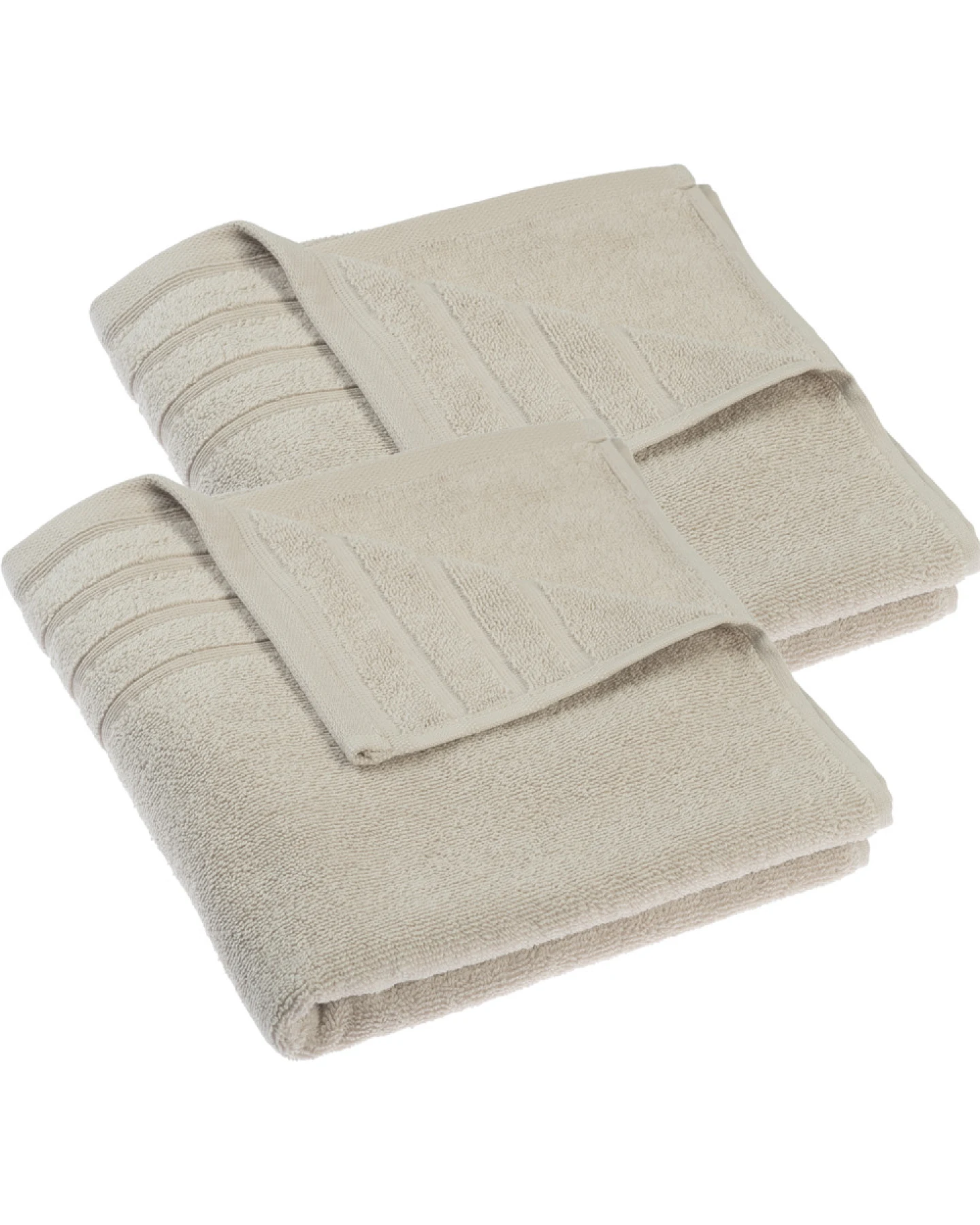 Home Handtücher, 2er-Pack Beige – Ansicht 2