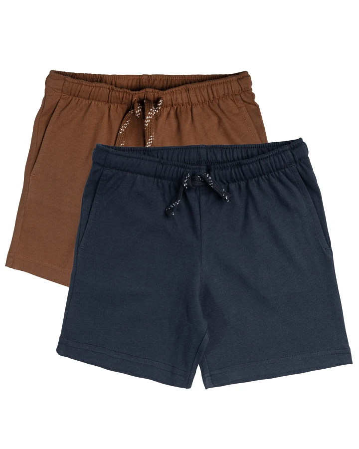 Kinder Jungenshorts, 2er Pack Mehrfarbig