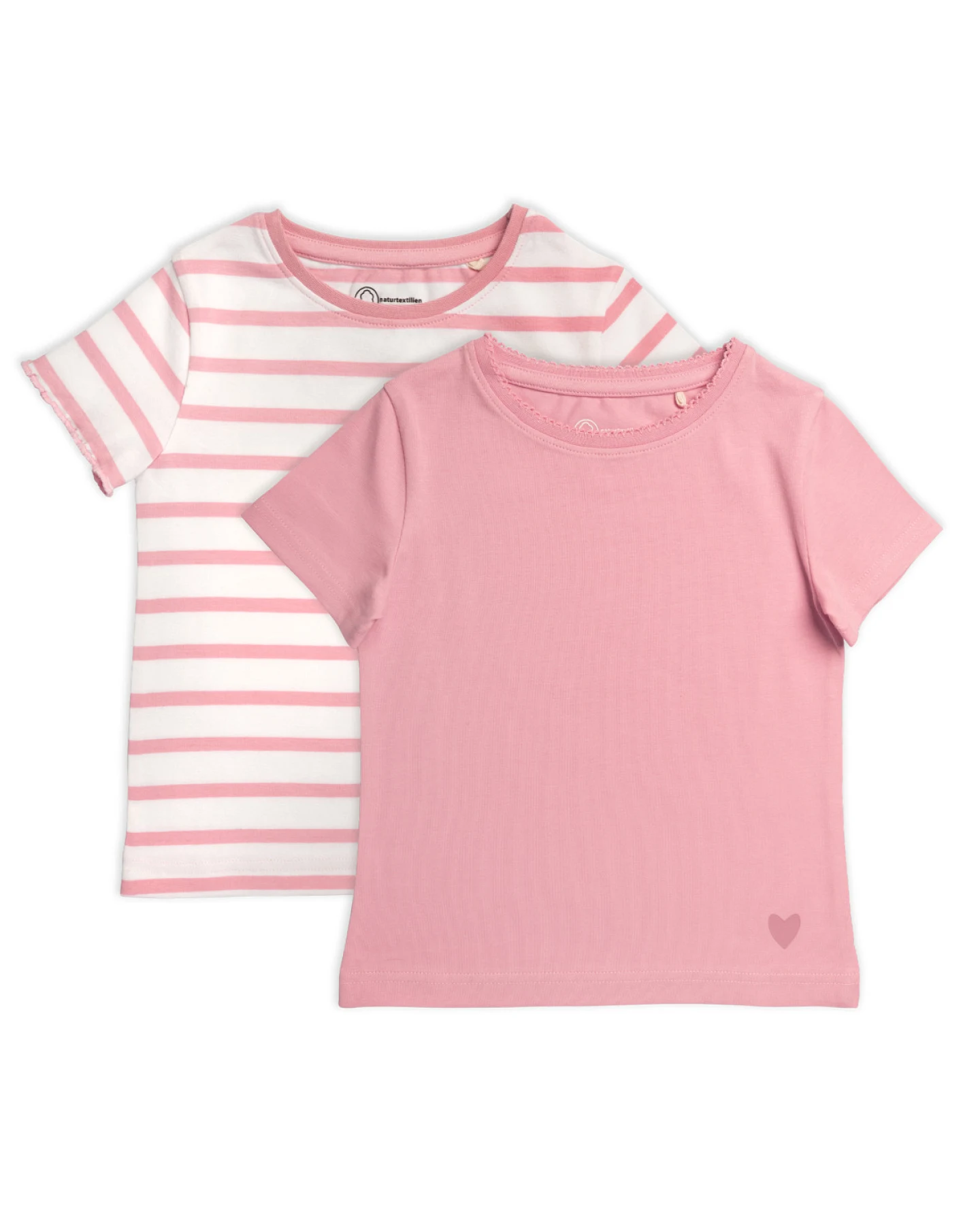 Kinder Mädchen-T-Shirt, 2er Pack Mehrfarbig – Ansicht 2