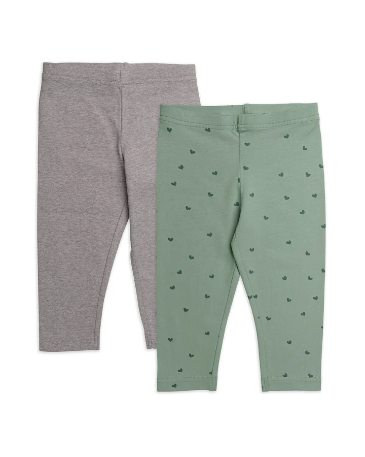 Kinder Mädchen-Caprileggings, 2er Pack Mehrfarbig