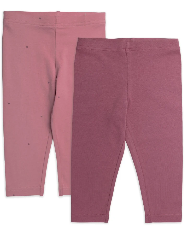 Kinder Mädchen-Caprileggings, 2er Pack Mehrfarbig