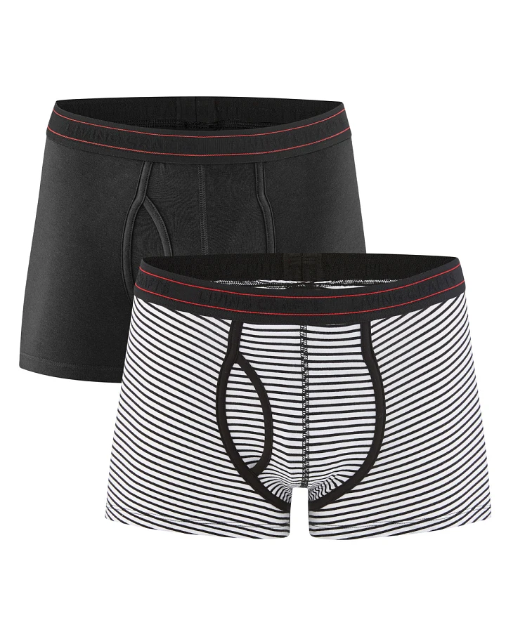 Herren Pants, 2er-Pack Gemustert
