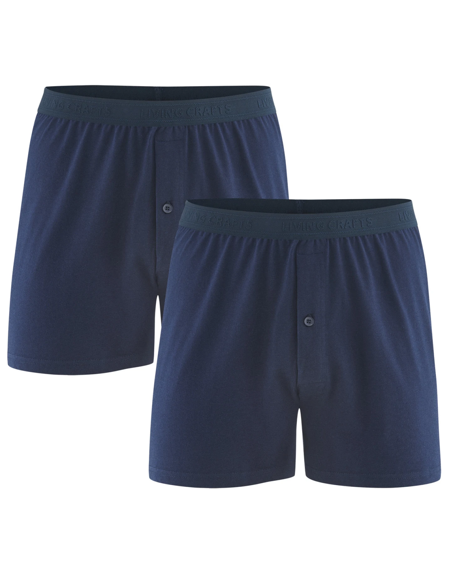 Herren Boxer-Shorts, 2er-Pack Blau – Ansicht 2