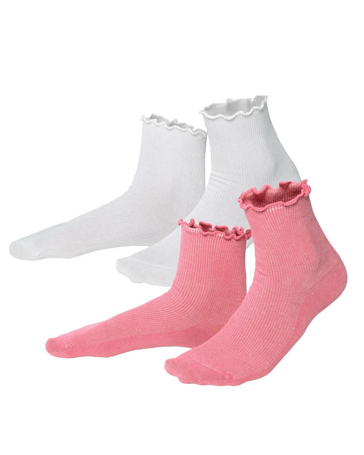 Damen Socken, 2er Pack Mehrfarbig