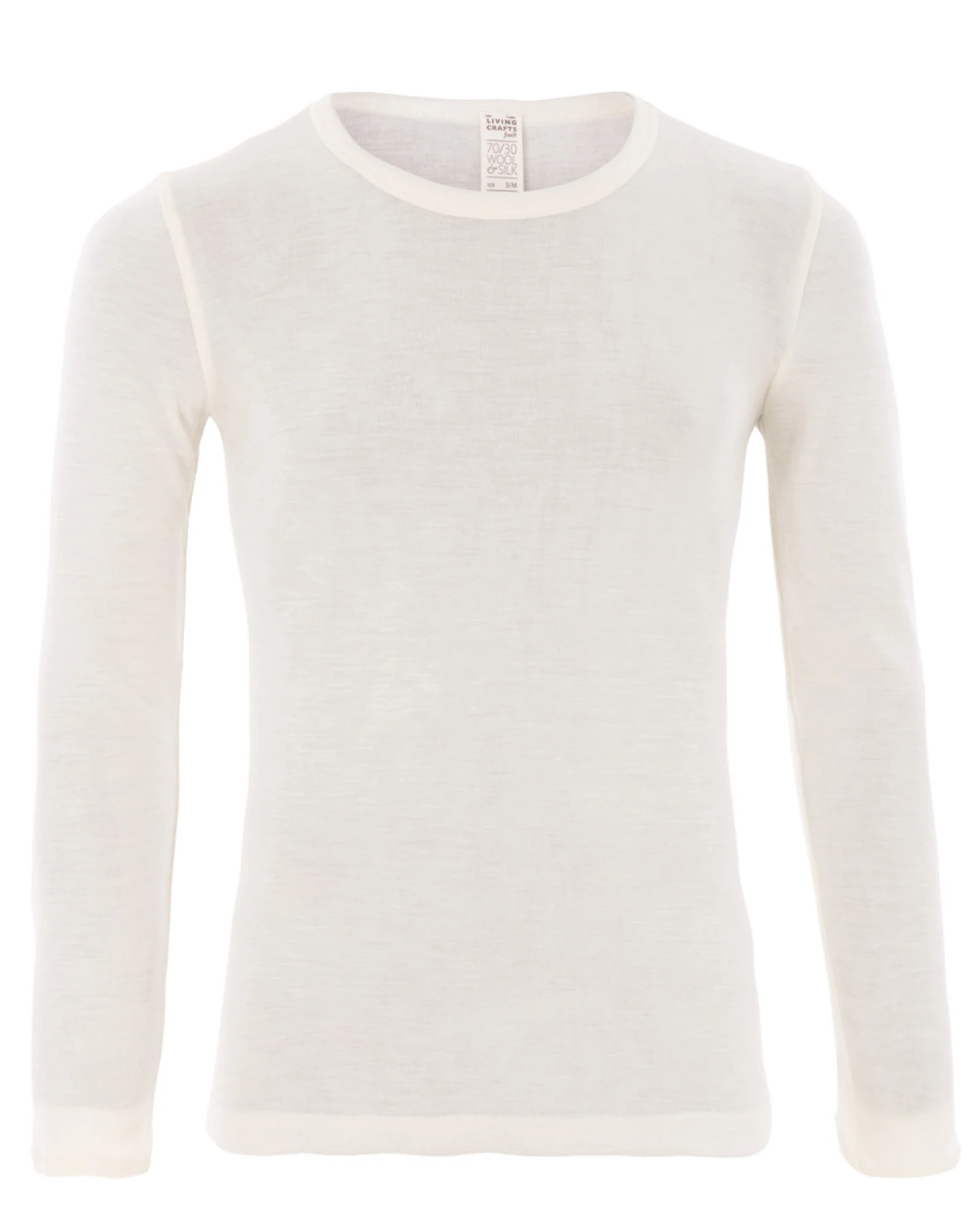 Herren Langarm-Unterhemd Beige – Ansicht 2