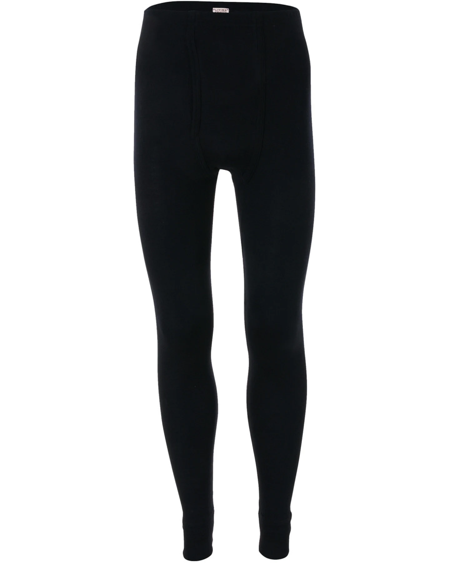 Herren Lange Unterhose Schwarz – Ansicht 2