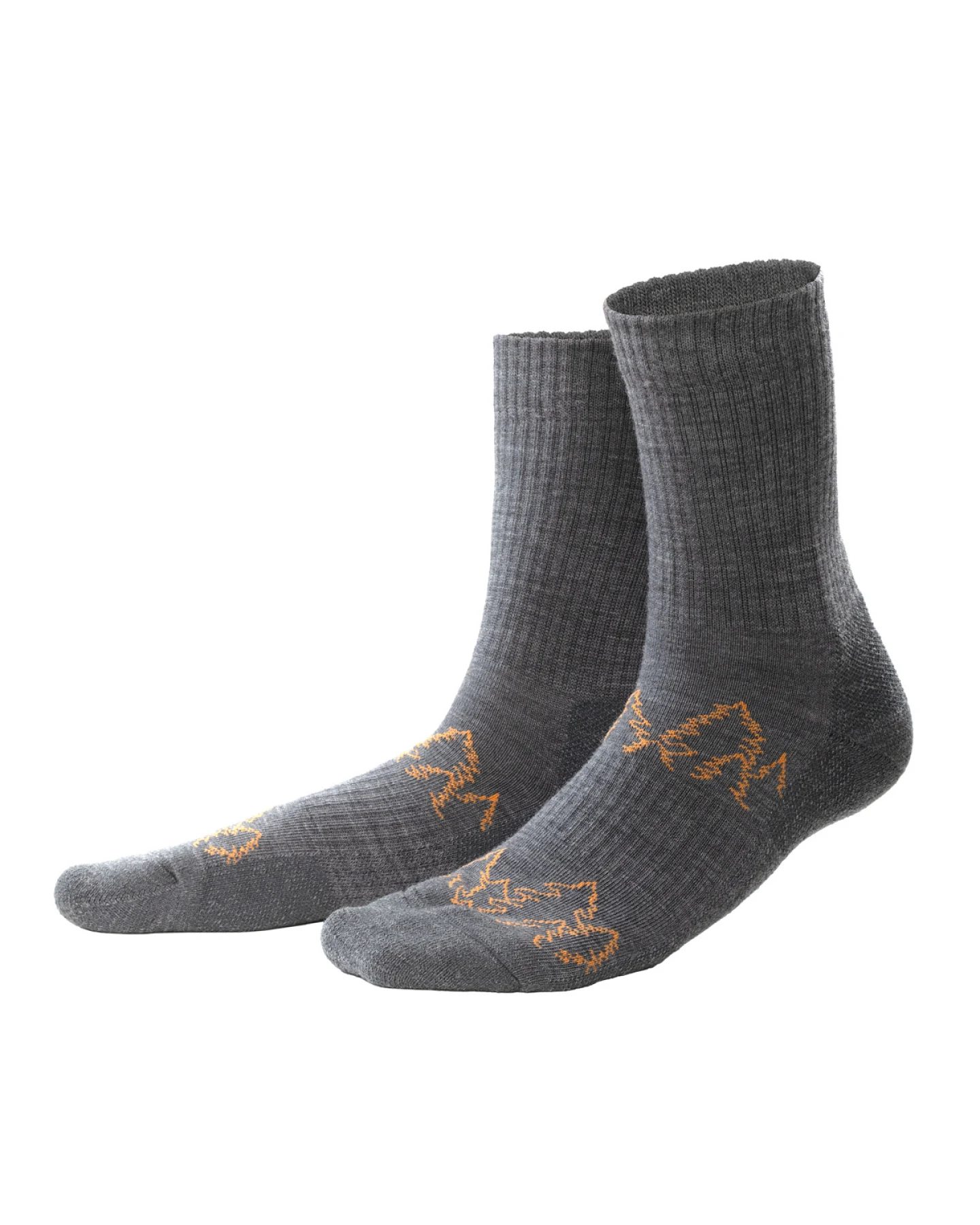 Unisex Wandersocken Schwarz – Ansicht 2