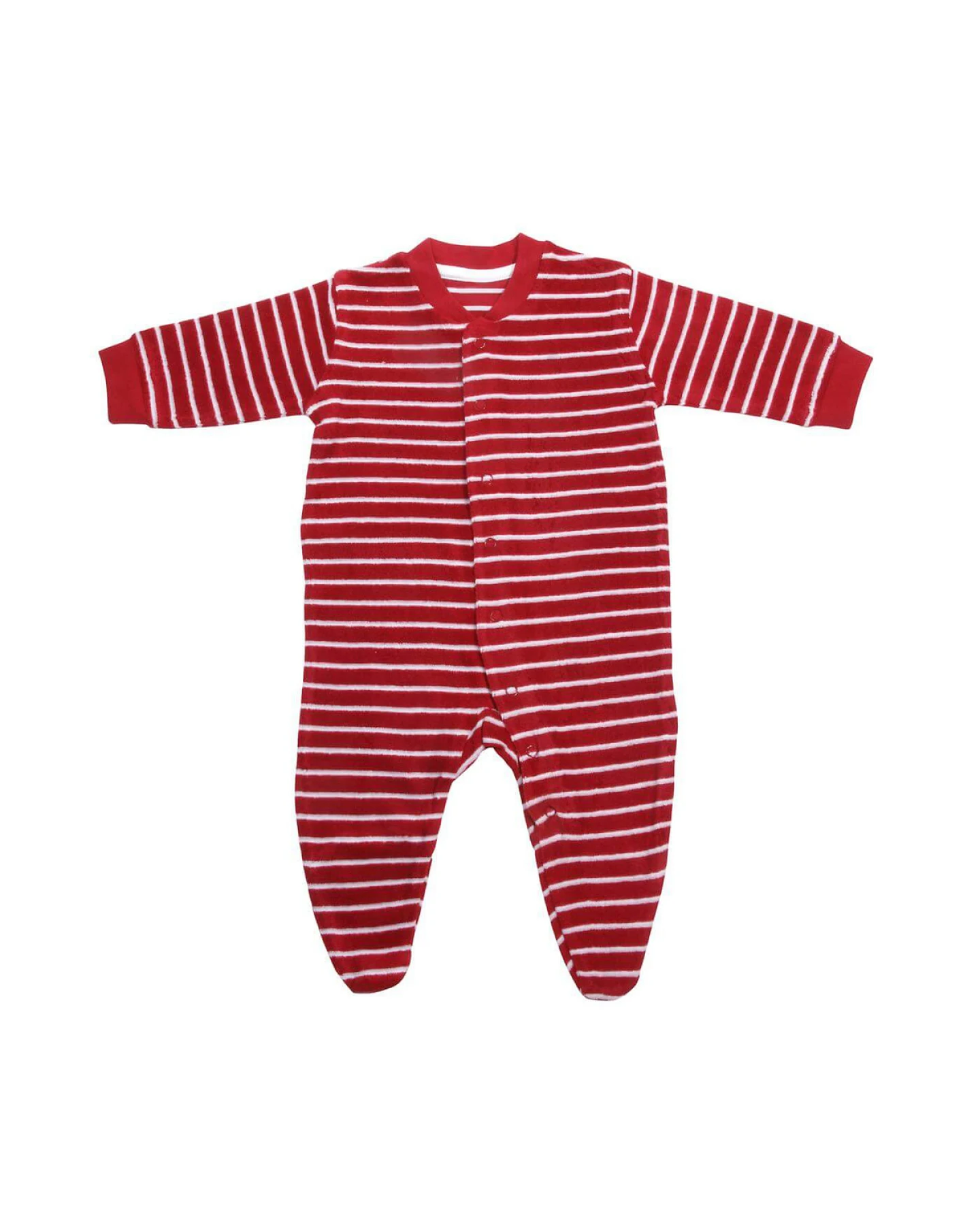 Babys Baby Schlafanzug Gestreift – Ansicht 2