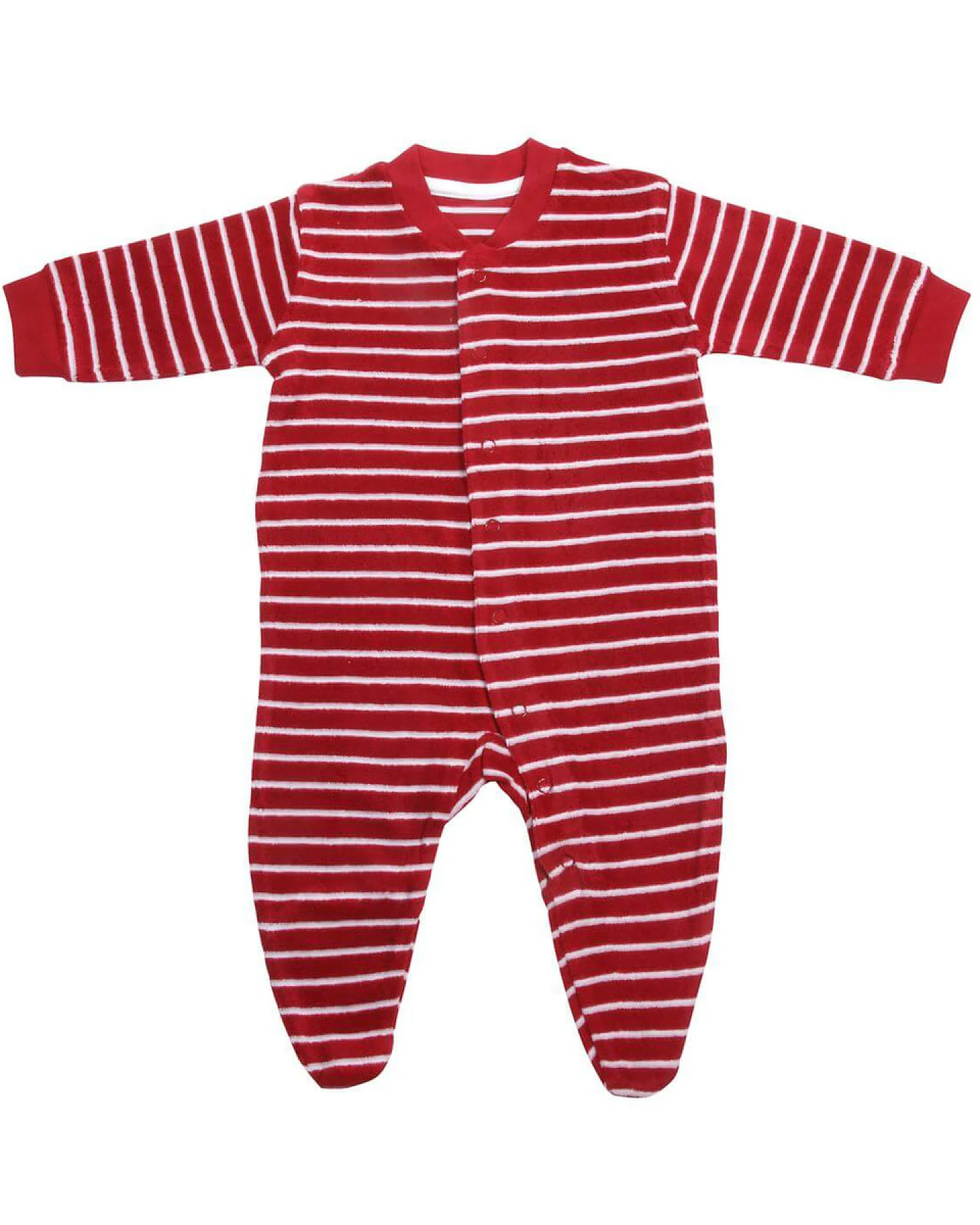 Babys Baby Schlafanzug Gestreift – Ansicht 2