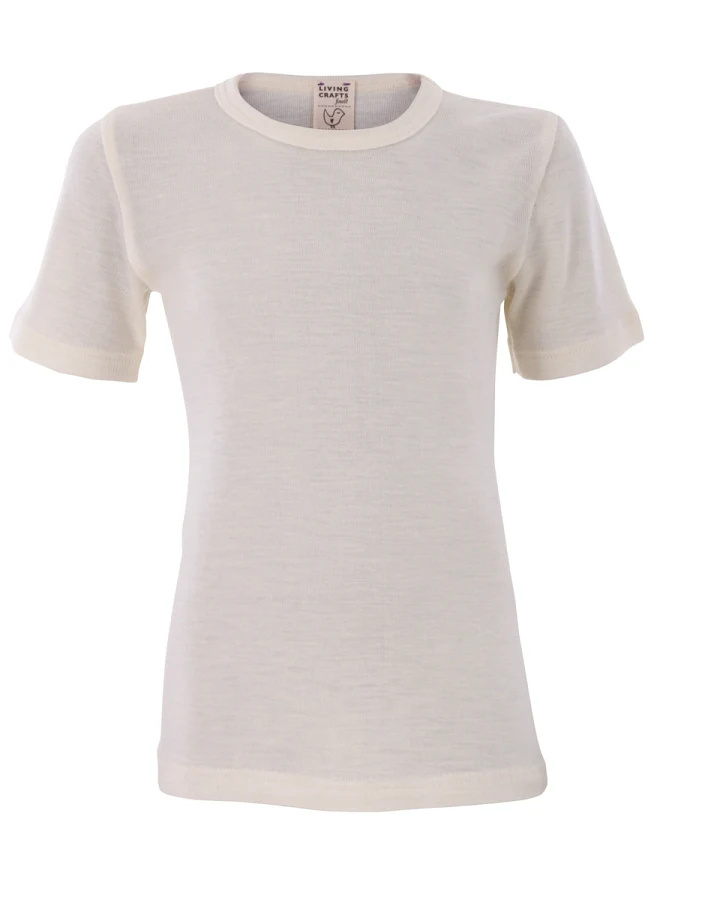 Kinder Kurzarm-Shirt Beige