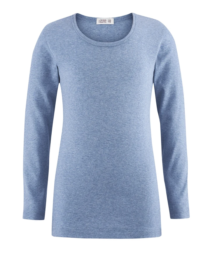 Produktseite: Kinder Langarm-Shirt Blau