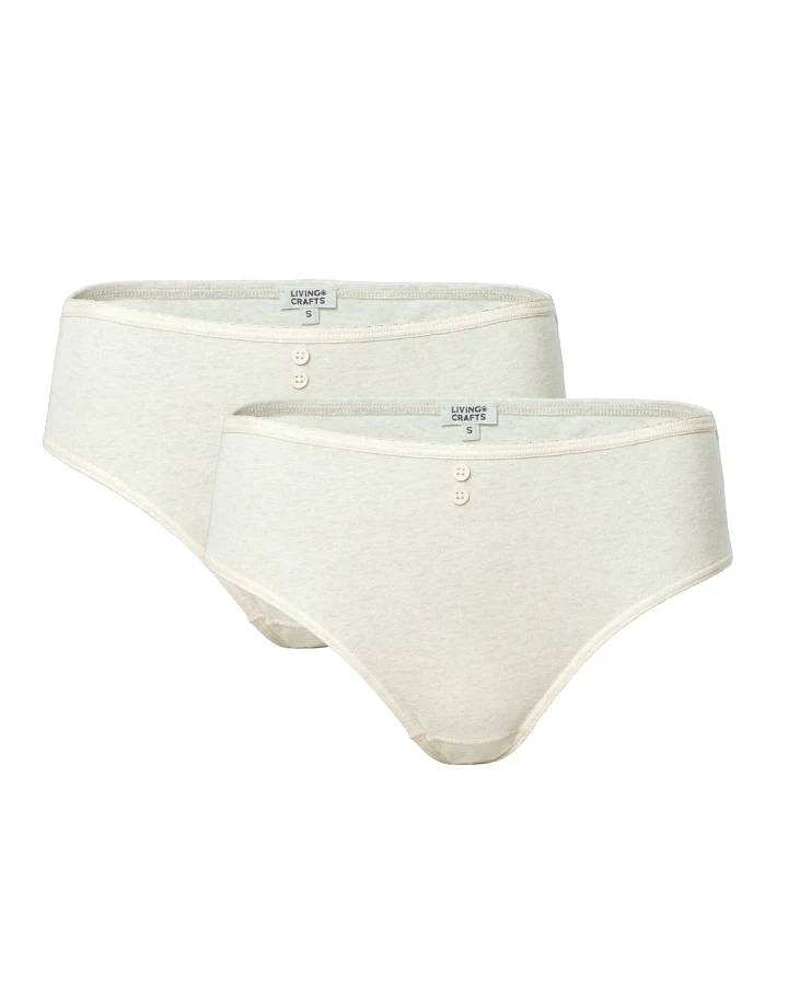 Damen Slip, 2er-Pack Beige