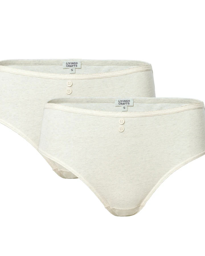 Damen Slip, 2er-Pack Beige