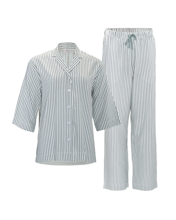 Damen Pyjama Gestreift