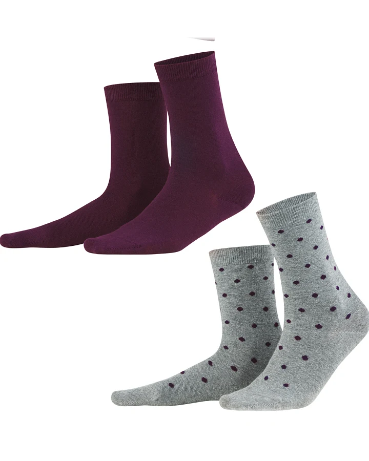 Damen Socken, 2er-Pack Lila