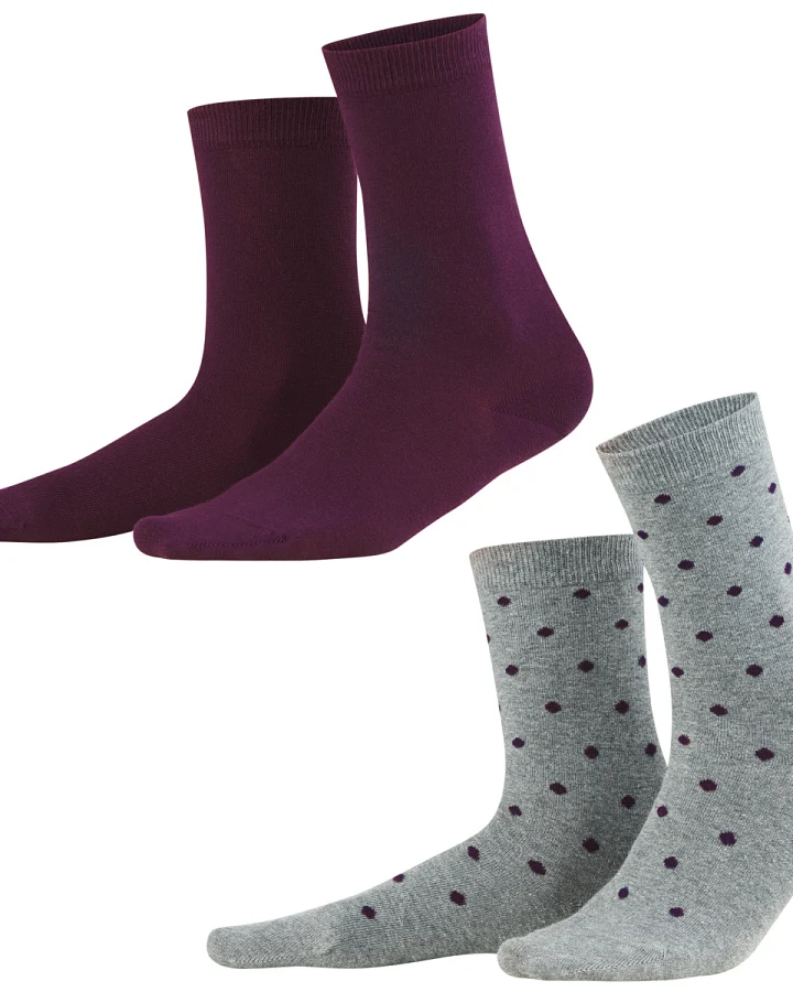 Damen Socken, 2er-Pack Lila