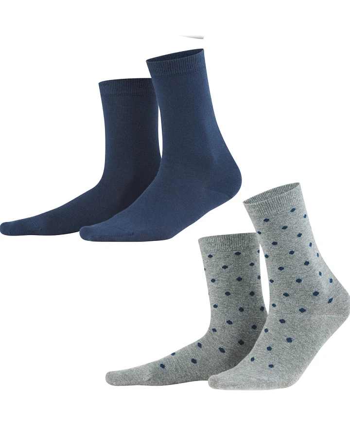 Damen Socken, 2er-Pack Blau