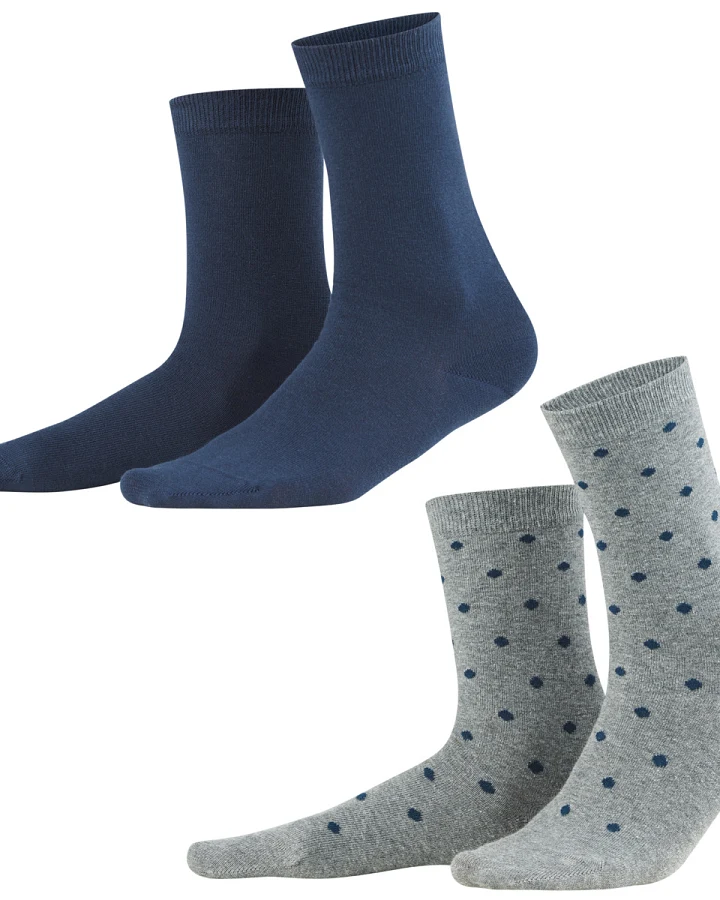 Damen Socken, 2er-Pack Blau