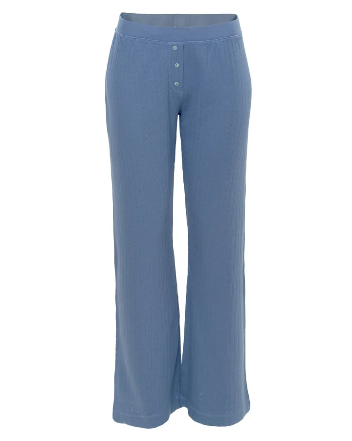 Damen Schlafhose Blau