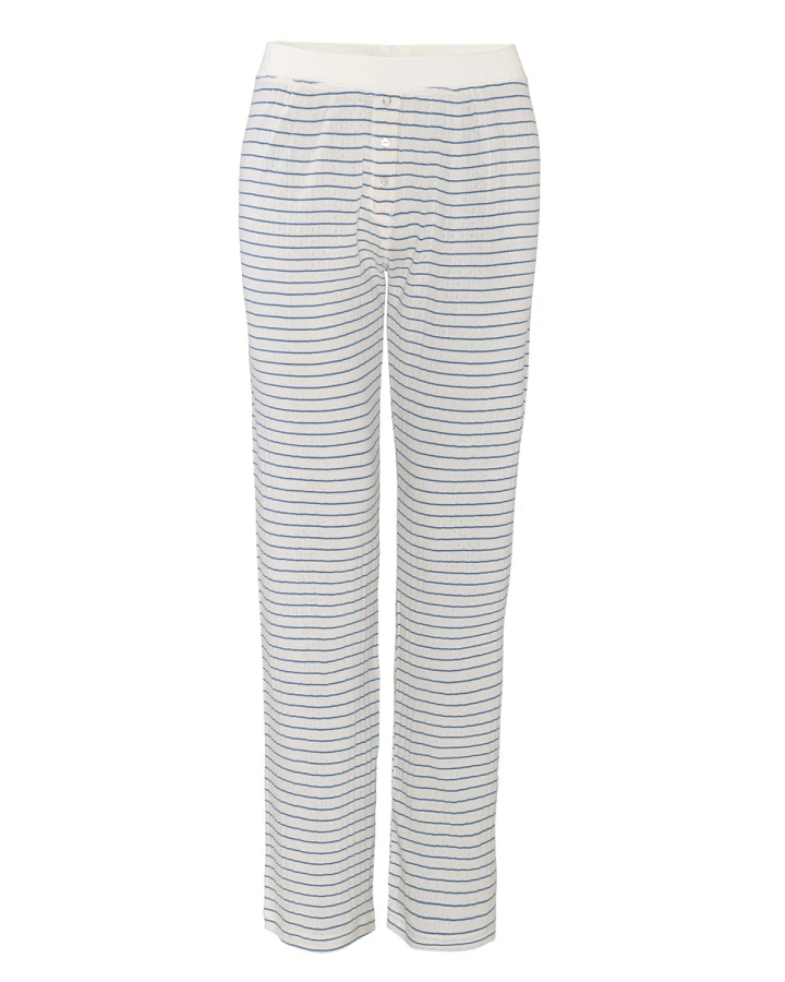 Damen Schlafhose Gestreift