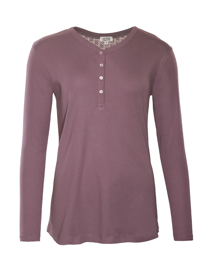 Damen Schlaf-Shirt Lila