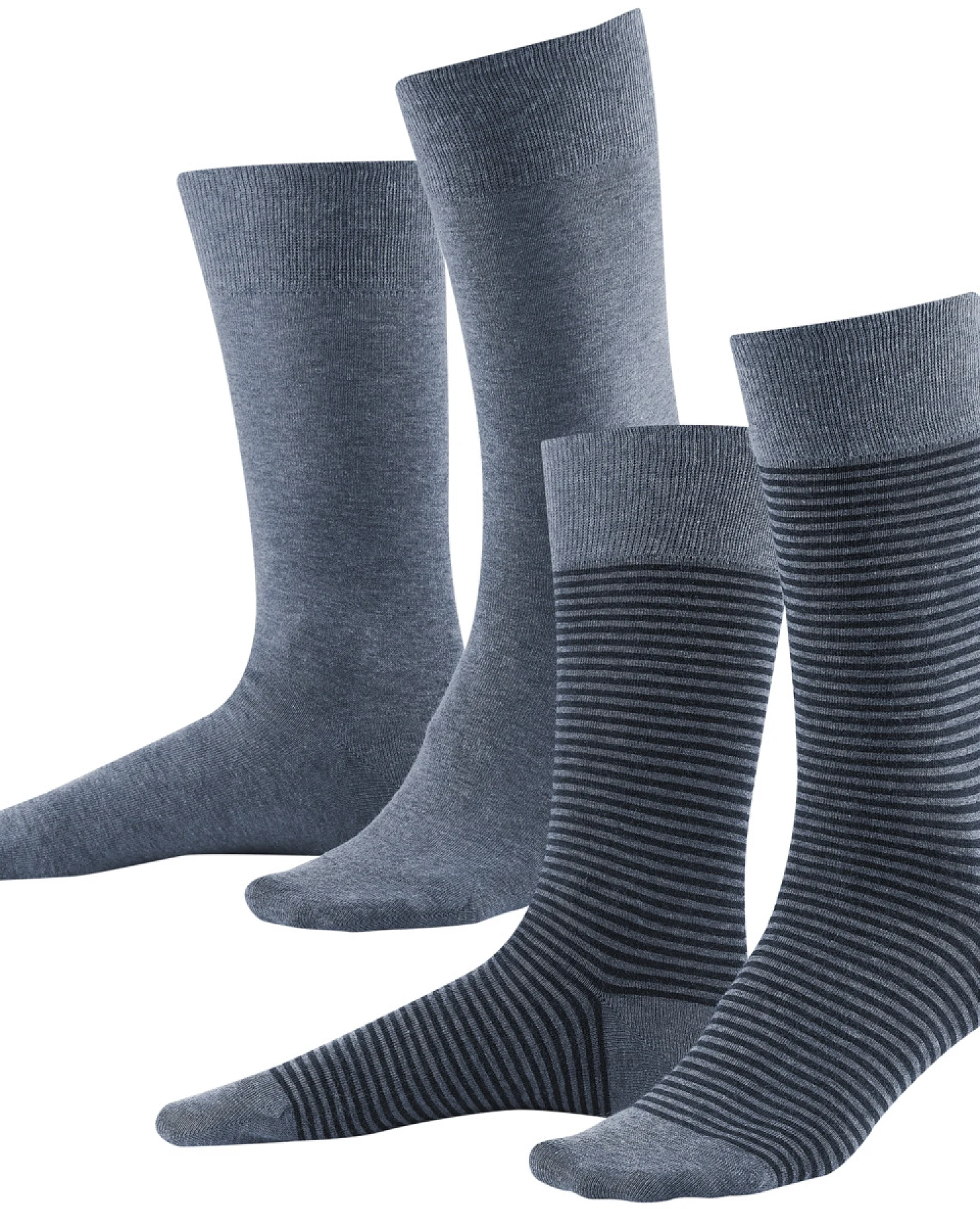 Unisex Socken, 2er-Pack Blau – Ansicht 2