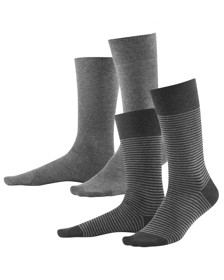 Produktseite: Unisex Socken, 2er-Pack Grau