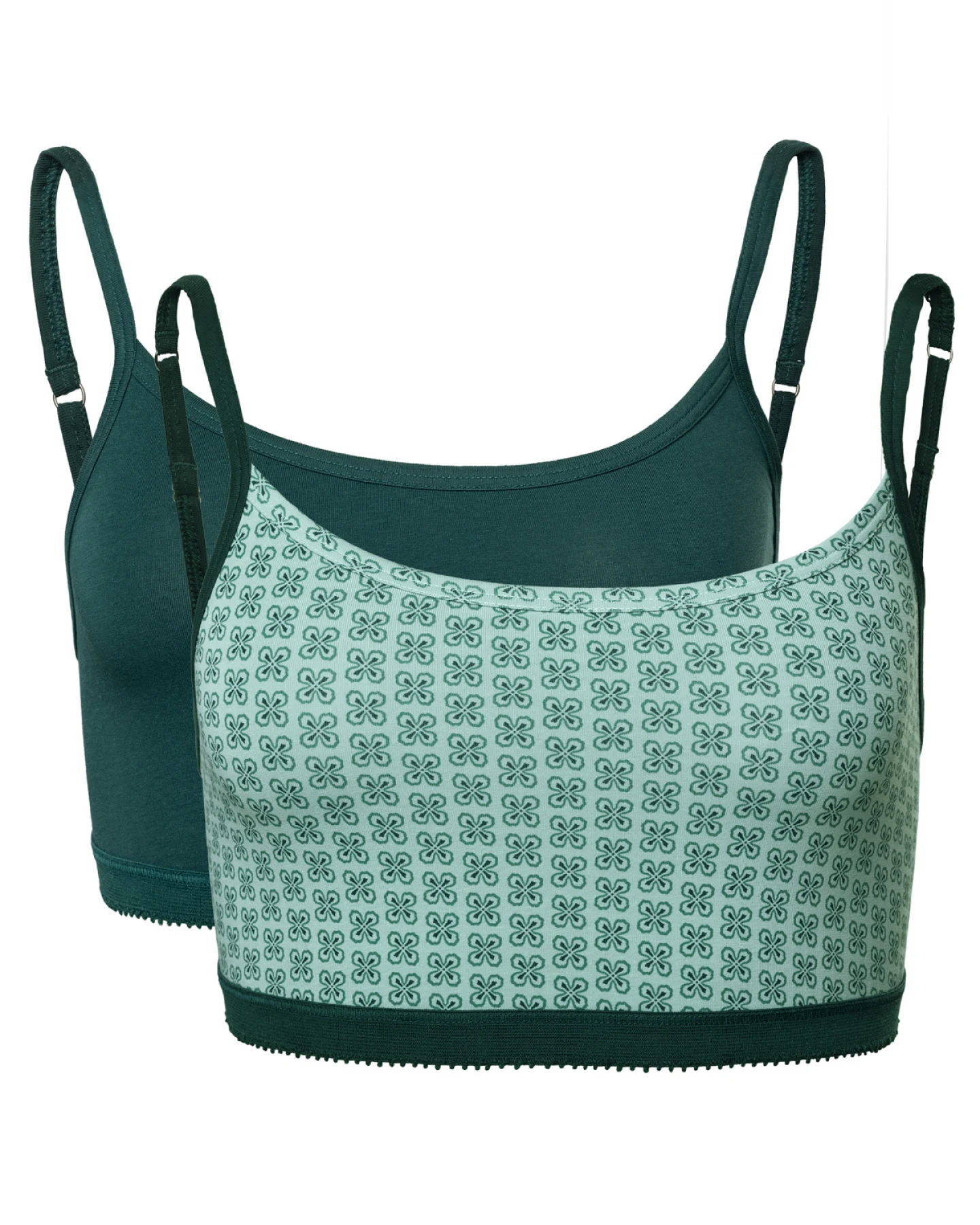 Damen Bustier, 2er-Pack Grün – Ansicht 2