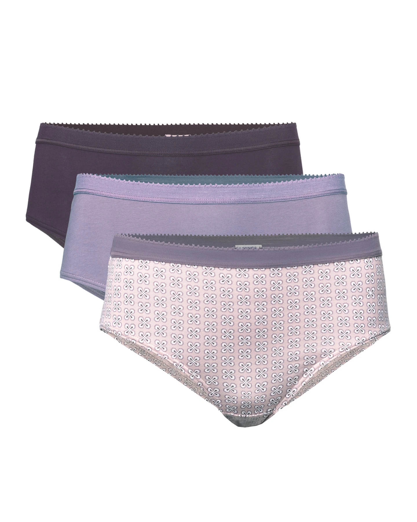 Damen Slip, 3er-Pack Lila – Ansicht 2