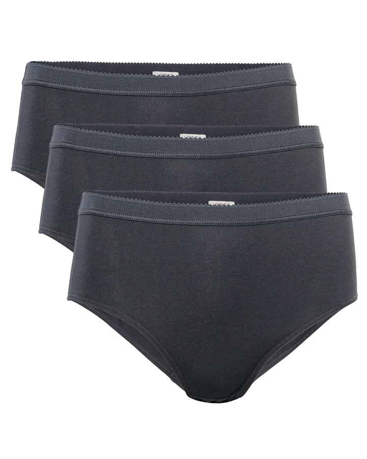 Produktseite: Damen Slip, 3er-Pack Schwarz